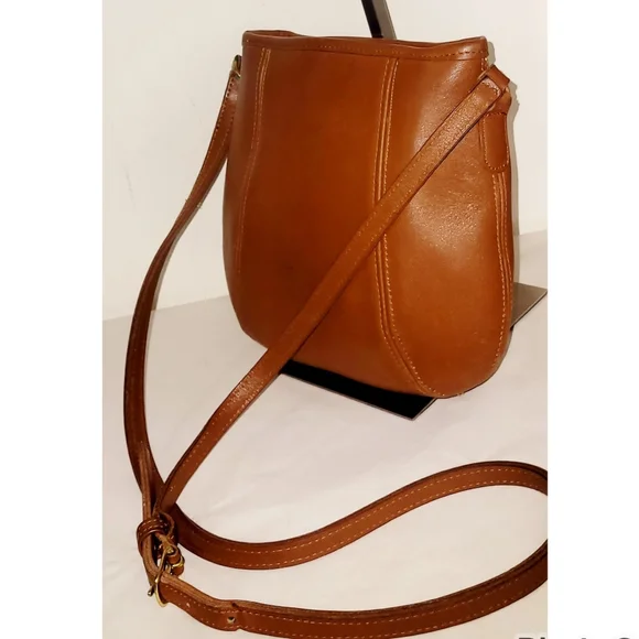 Coach USA 9990 Vintage British Tan Leather Framed Small Crossbody Pouch - Picture 4 of 8